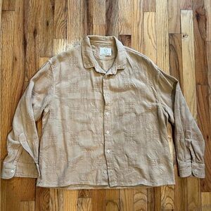 olderbrother crosshatch button down shirt